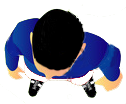 Legenda dos exercícios - Jogador azul