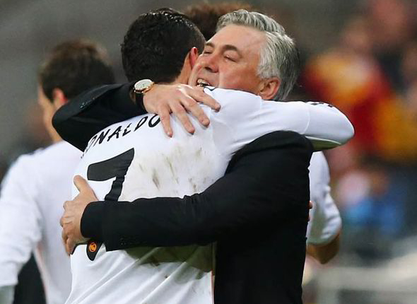 Carlo Ancelotti e Cristiano Ronaldo